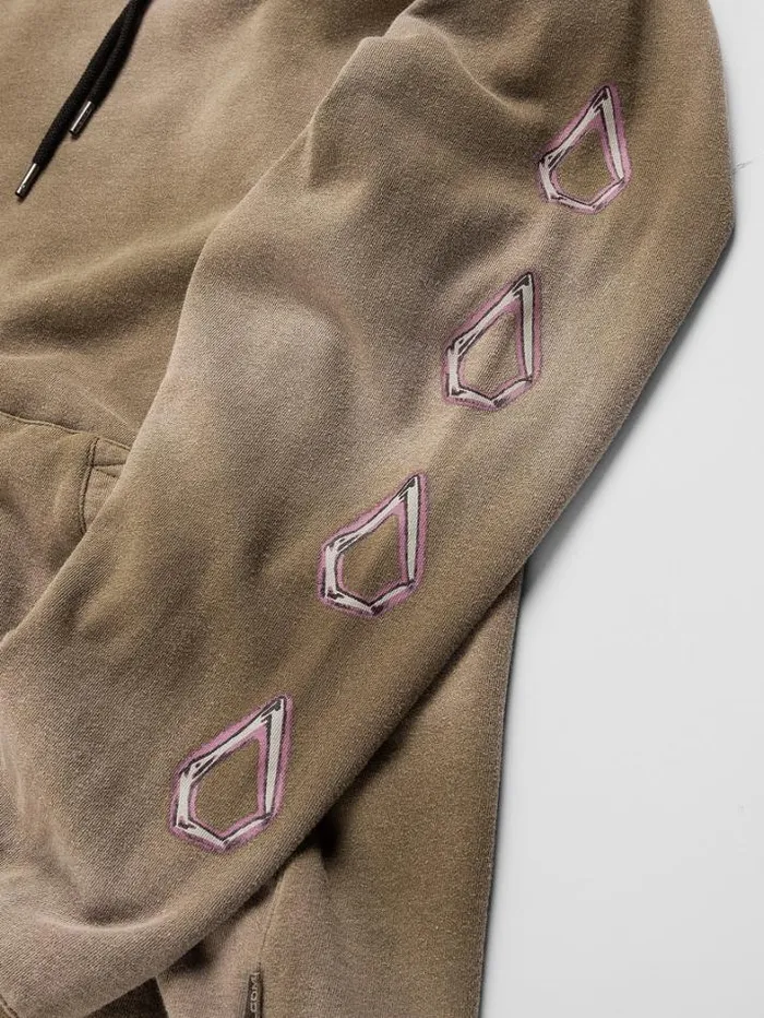 Mens Hoodies and Sweatshirts Volcom DI Fleece Pullover 8211 Water Teak