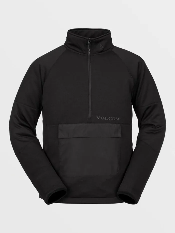 Mens Hoodies and Sweatshirts Volcom Tech Fleece Pullover 8211 Black