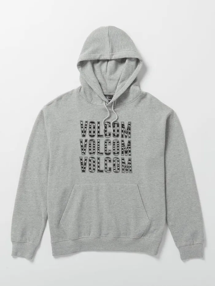 Mens Hoodies and Sweatshirts Volcom Vibes Time Fleece Hoodie 8211 Heather Grey