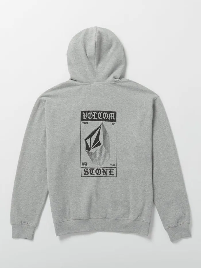 Mens Hoodies and Sweatshirts Volcom Watanite Hoodie 8211 Heather Grey