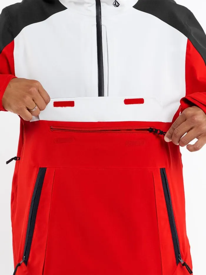 Mens Jackets Volcom Brighton Pullover Jacket 8211 Red