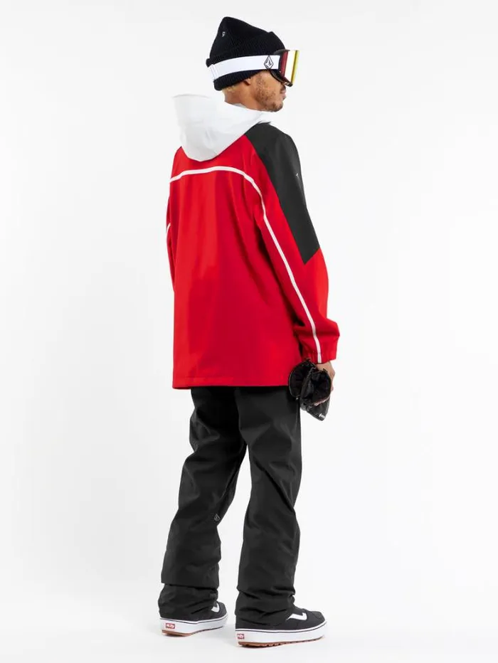 Mens Jackets Volcom Brighton Pullover Jacket 8211 Red