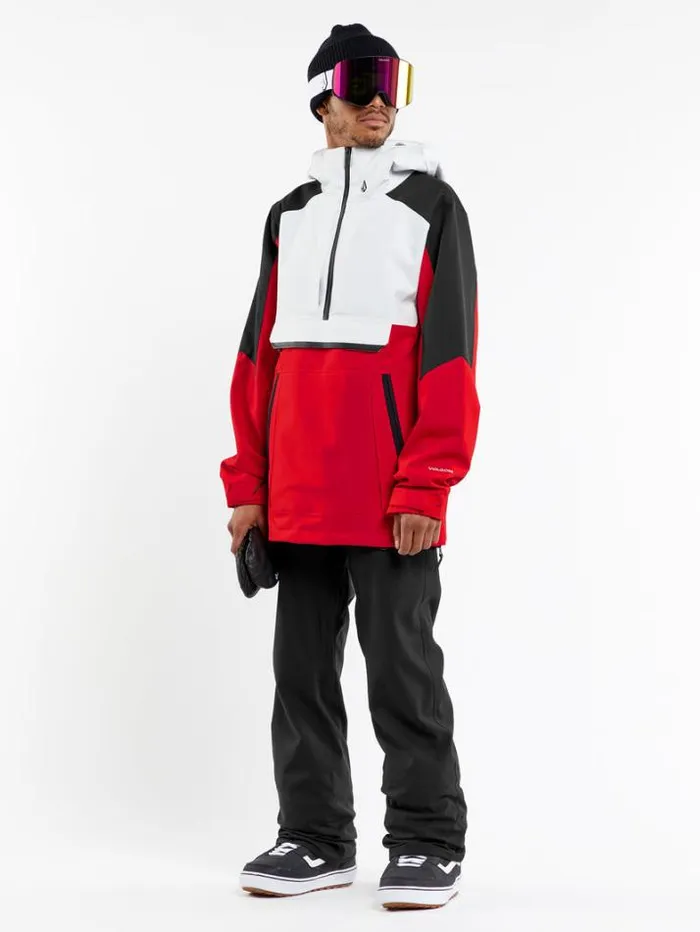 Mens Jackets Volcom Brighton Pullover Jacket 8211 Red