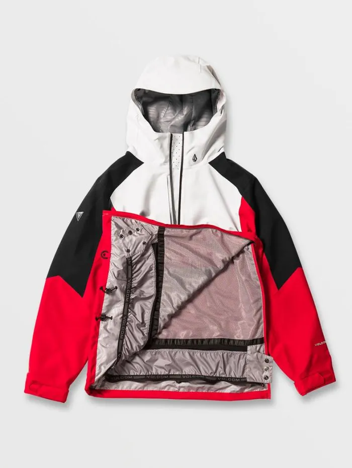 Mens Jackets Volcom Brighton Pullover Jacket 8211 Red