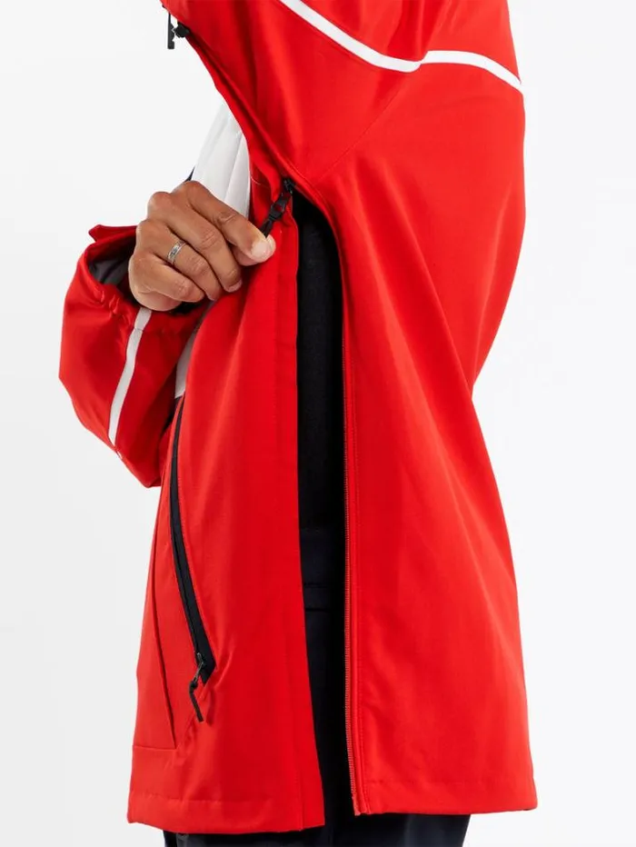 Mens Jackets Volcom Brighton Pullover Jacket 8211 Red