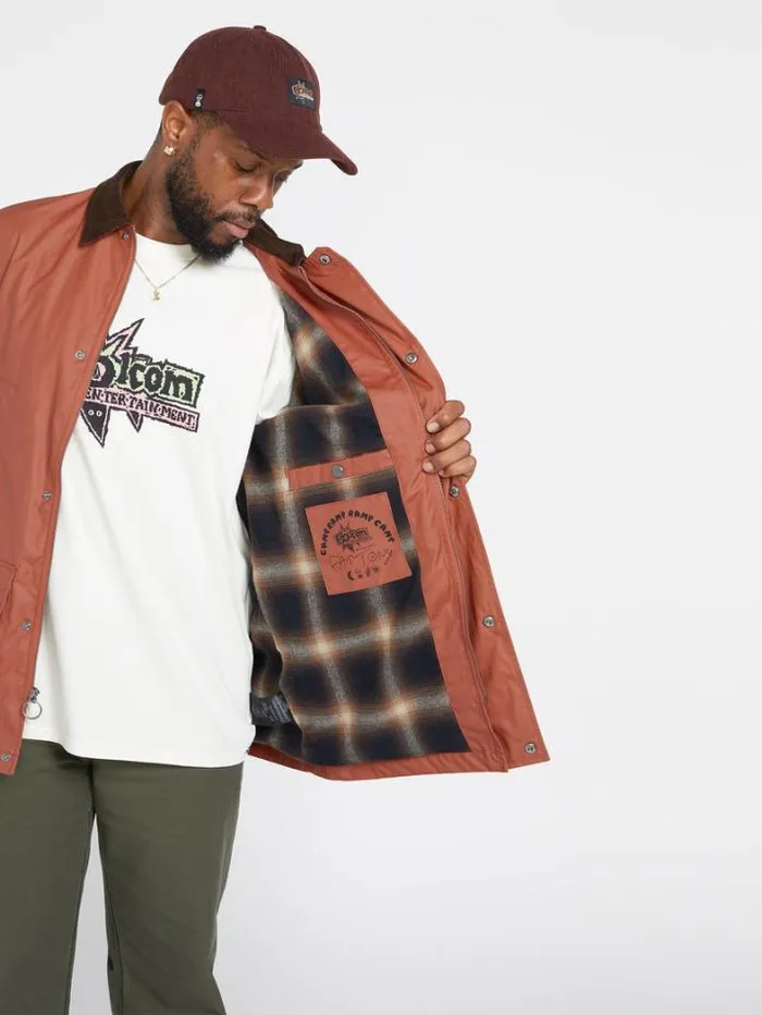 Mens Jackets Volcom Entertainment Fat Tony Jacket 8211 Rust