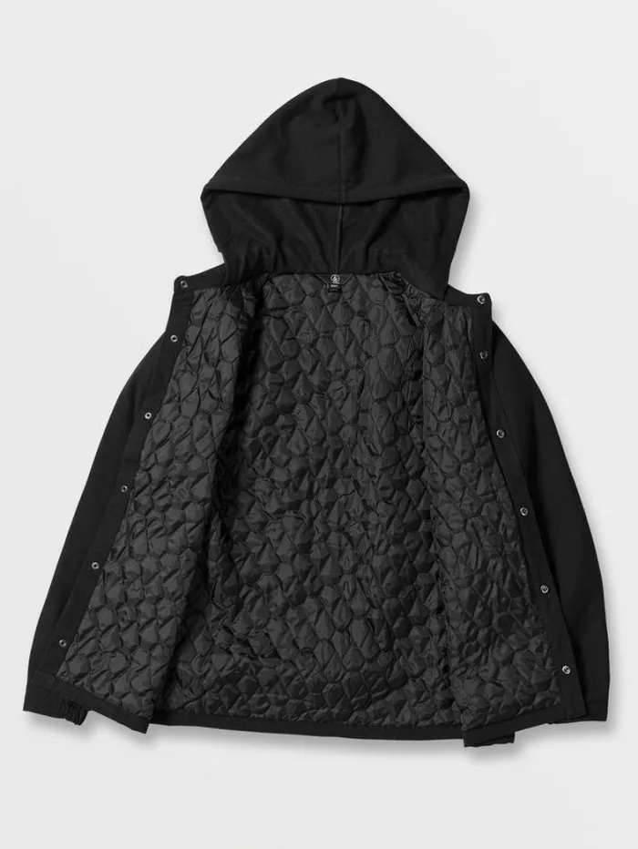 Mens Jackets Volcom Insulated Riding Flannel 8211 Black