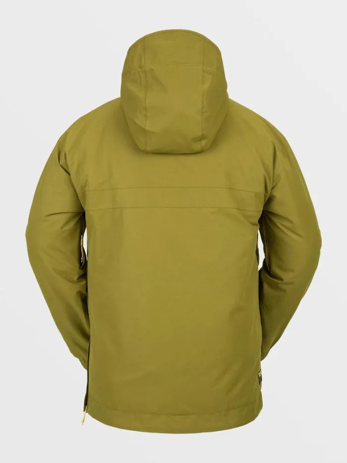 Mens Jackets Volcom Longo Pullover Jacket 8211 Moss