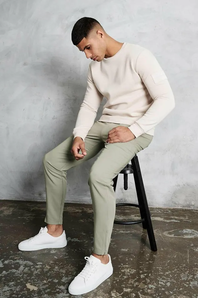 Mens Jukes Chino Pants 8211 Stone Jameson Carter Tracksuit Pants