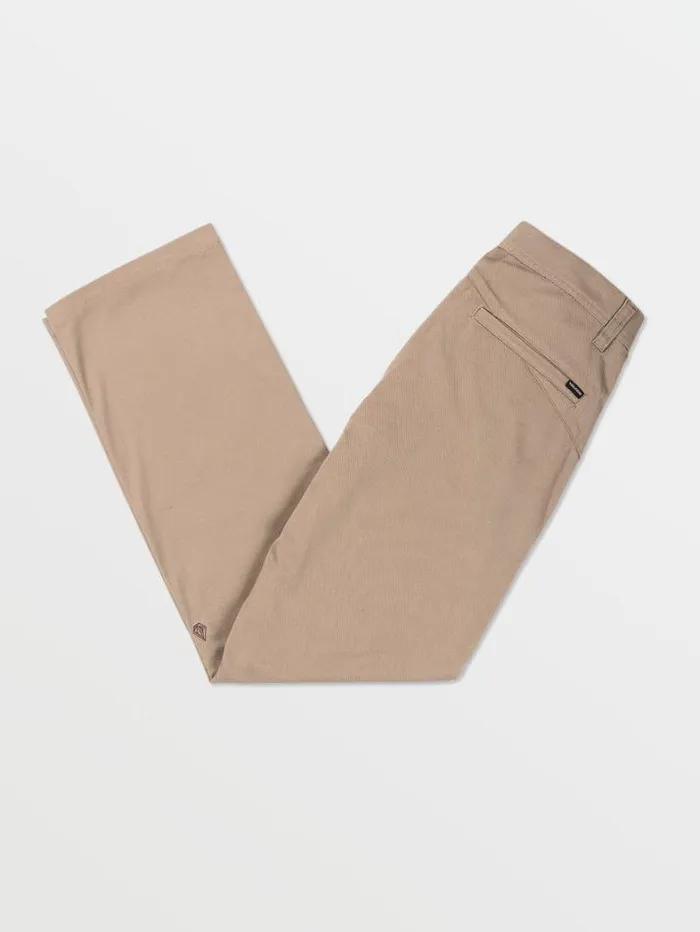 Mens Pants Volcom Frickin Regular Stretch Pants 8211 Khaki