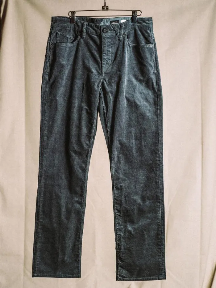 Mens Pants Volcom Solver Pocket Cord Modern Fit Pants 8211 Dark Slate