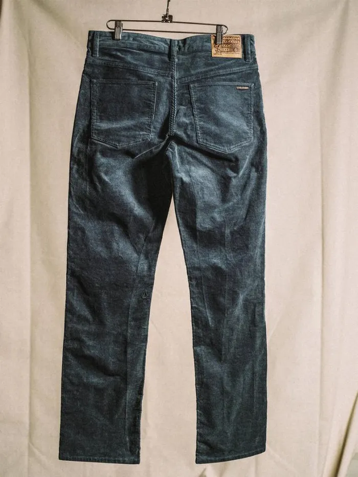 Mens Pants Volcom Solver Pocket Cord Modern Fit Pants 8211 Dark Slate