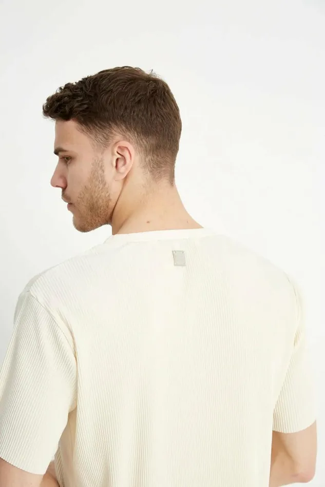 Mens Renoir Twin Set TShirt 8211 Cream Jameson Carter TShirts
