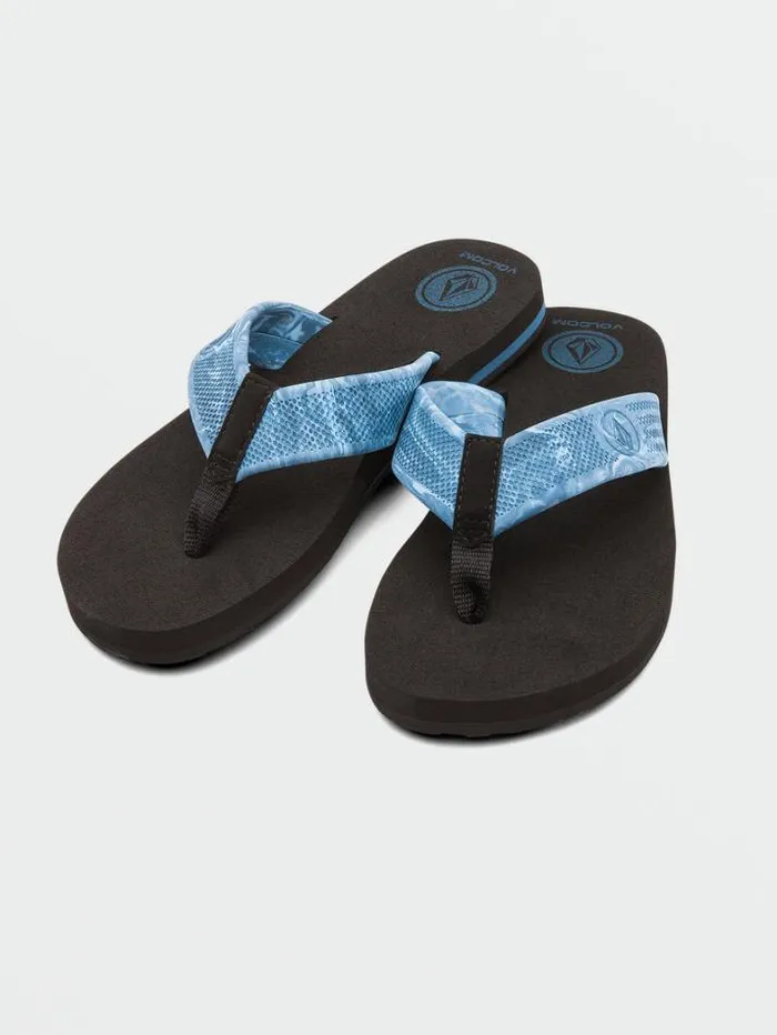 Mens Sandals Volcom Daycation Sandals 8211 Aged Indigo