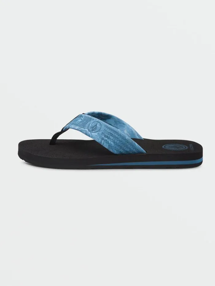 Mens Sandals Volcom Daycation Sandals 8211 Aged Indigo