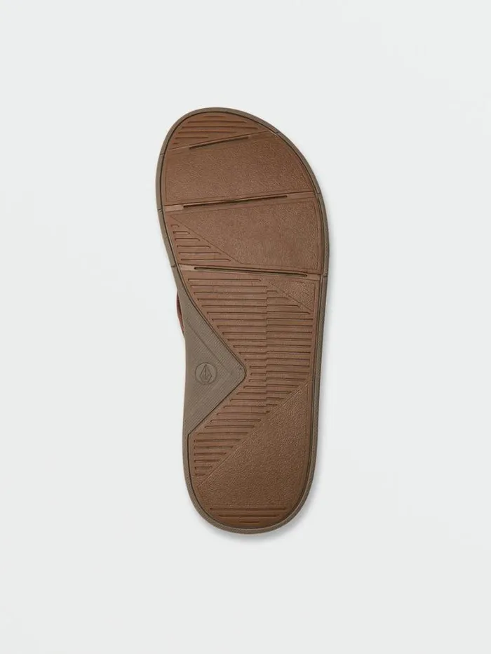 Mens Sandals Volcom VCo Draft Sandals 8211 Brown