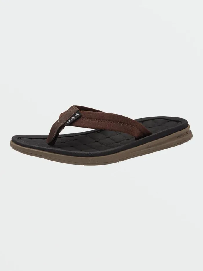 Mens Sandals Volcom VCo Draft Sandals 8211 Brown