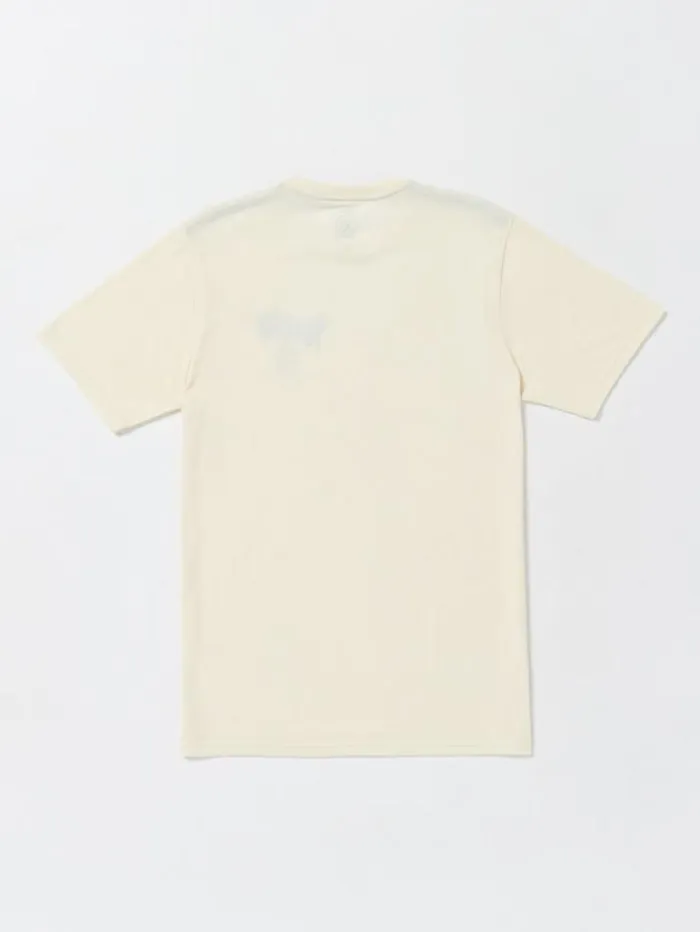 Mens TShirts and Tanks Volcom After Burner Short Sleeve Tee 8211 Off White Heater
