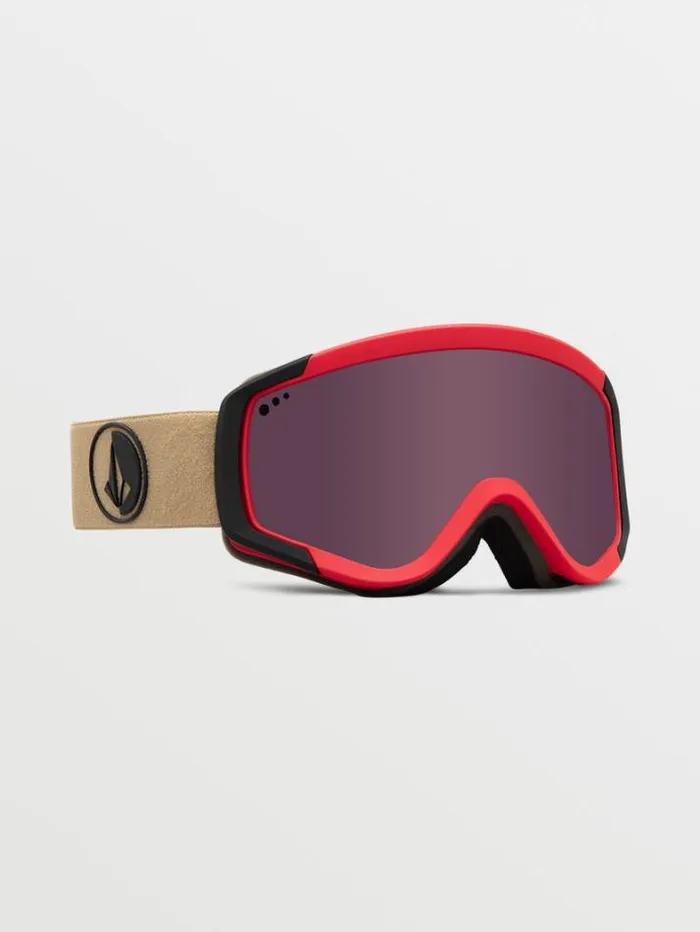 MensWomensKids Goggles Volcom Attunga Youth Goggle 8211 Orange Shock Light BronzeBL