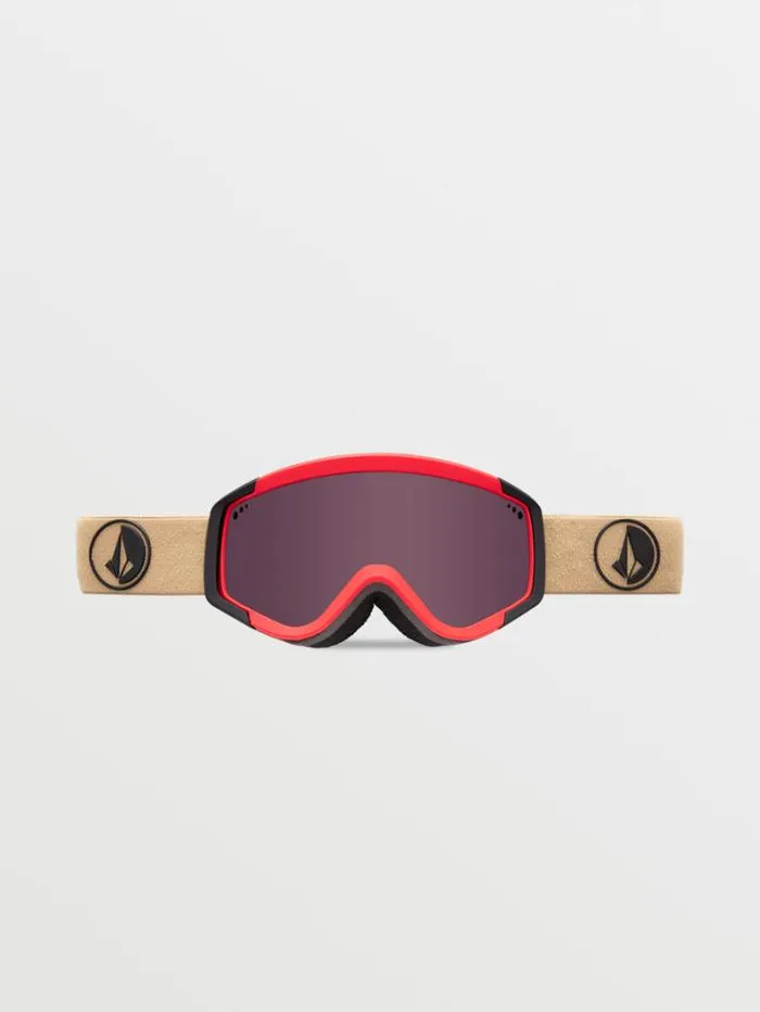 MensWomensKids Goggles Volcom Attunga Youth Goggle 8211 Orange Shock Light BronzeBL