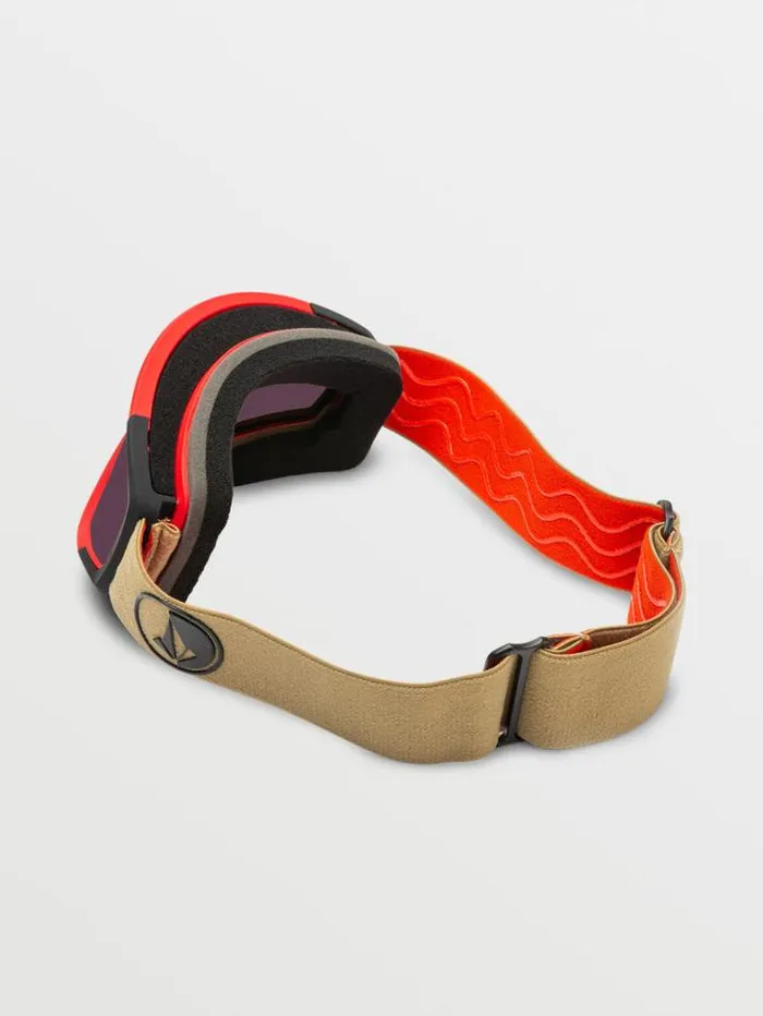 MensWomensKids Goggles Volcom Attunga Youth Goggle 8211 Orange Shock Light BronzeBL
