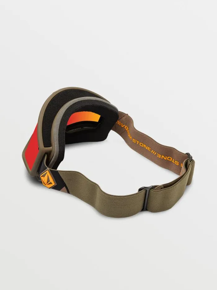 MensWomensKids Goggles Volcom Yae Goggle 8211 MilitaryGold Red ChromeBL