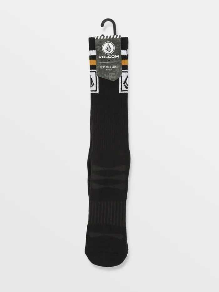 MensWomens Socks Volcom Ramp Stone Skate Socks 8211 Black
