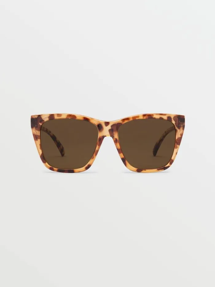 MensWomens Sunglasses Volcom Looky Lou Sunglasses 8211 Polka TortBronze