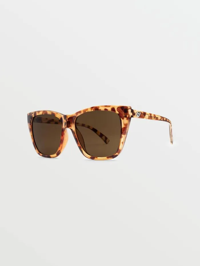 MensWomens Sunglasses Volcom Looky Lou Sunglasses 8211 Polka TortBronze