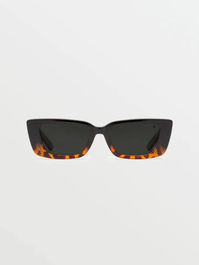 MensWomens Sunglasses Volcom Strange Land Sunglasses 8211 Gloss DarksideGray Polar