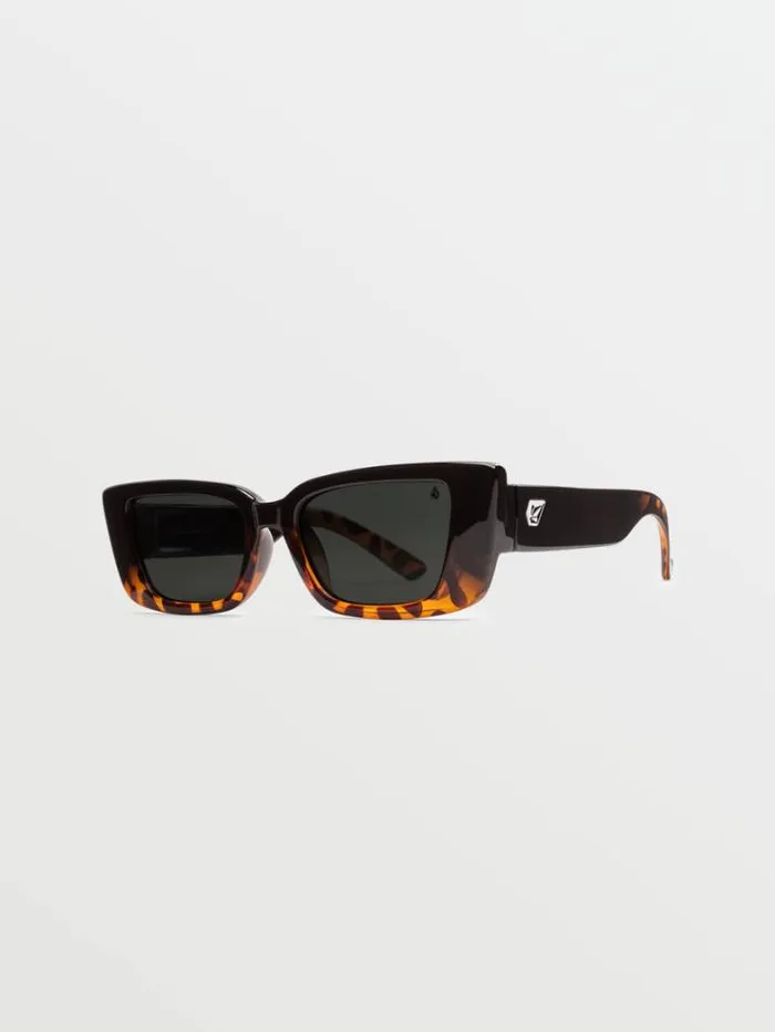 MensWomens Sunglasses Volcom Strange Land Sunglasses 8211 Gloss DarksideGray Polar