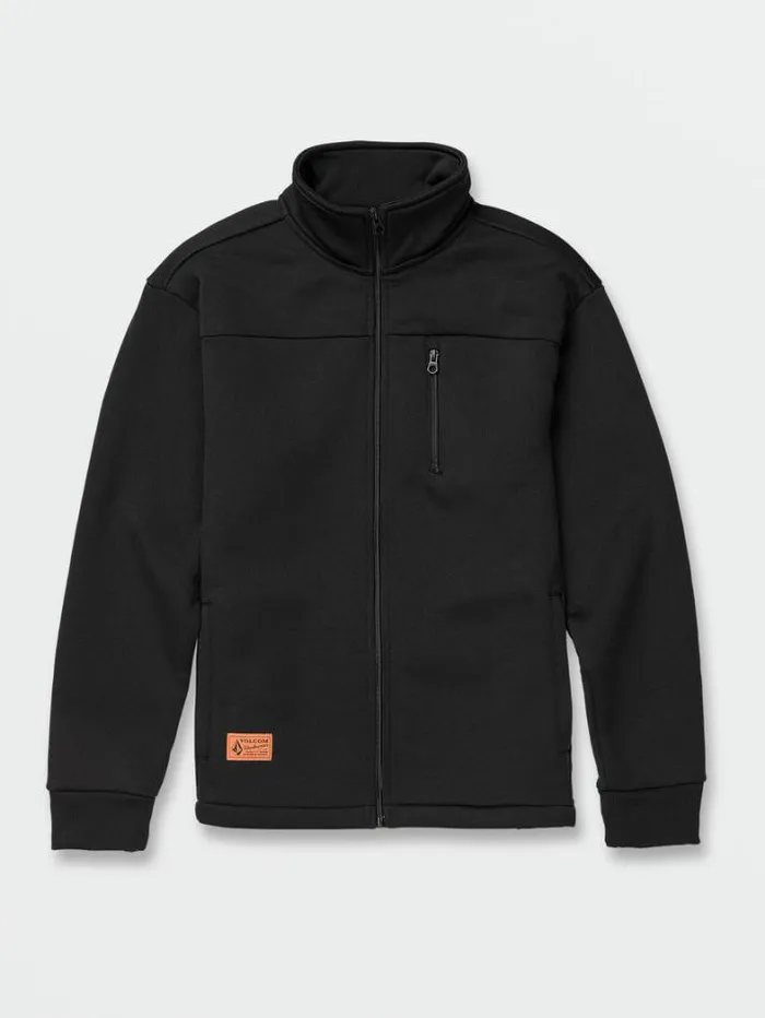 MensWorkwear Jackets Volcom Workwear Bonded Fleece 8211 Black