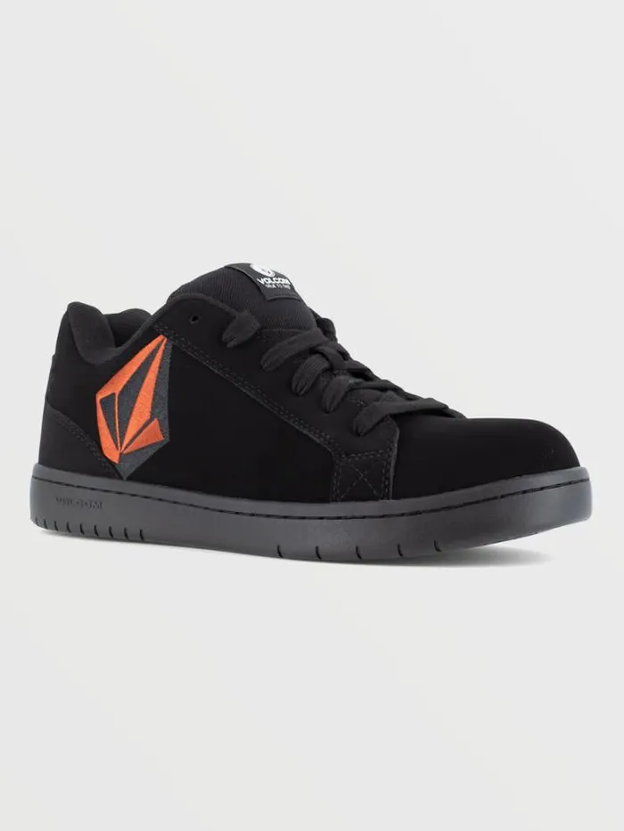 Mens Workwear Shoes Volcom Workwear Stone Shoes 8211 Black