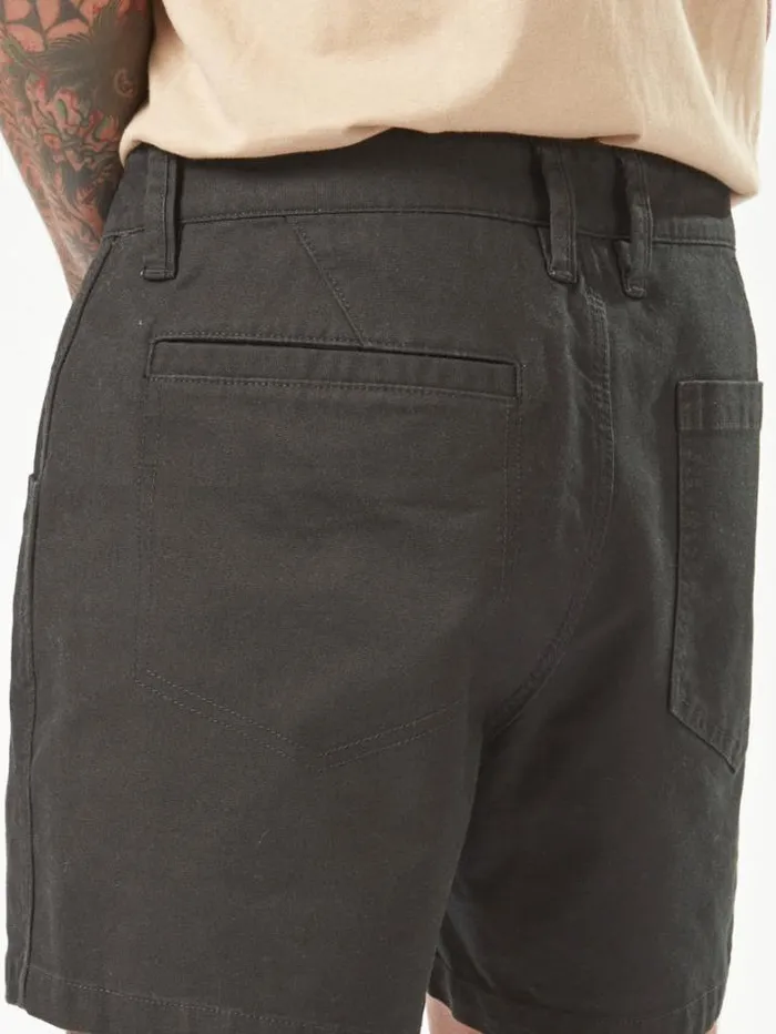 MensWorkwear Shorts Volcom Workwear Bevel Work Shorts 8211 Black