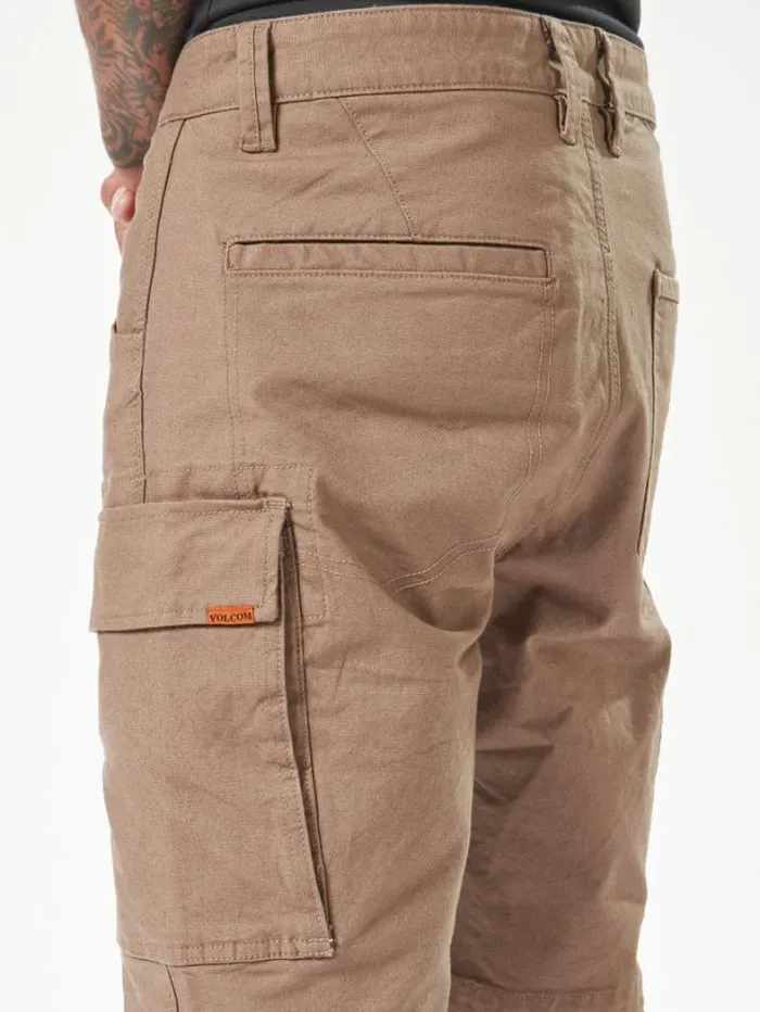 MensWorkwear Shorts Volcom Workwear Caliper Work Shorts 8211 Brindle