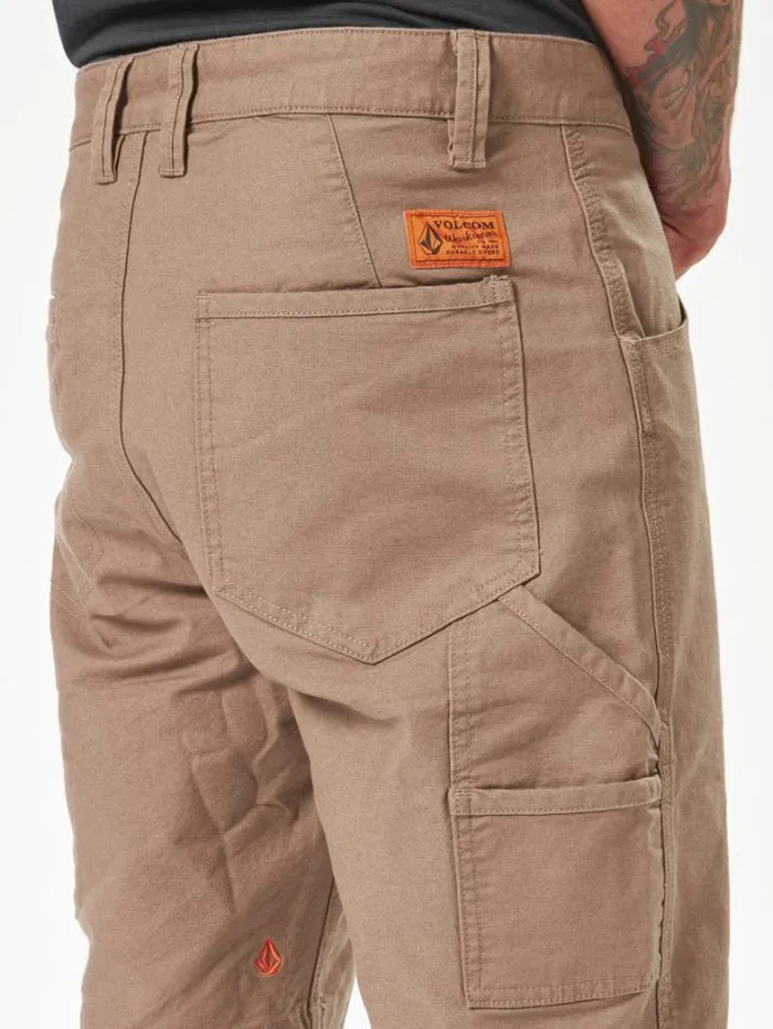 MensWorkwear Shorts Volcom Workwear Caliper Work Shorts 8211 Brindle
