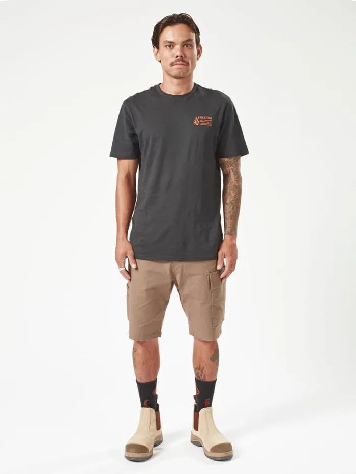 MensWorkwear Shorts Volcom Workwear Caliper Work Shorts 8211 Brindle