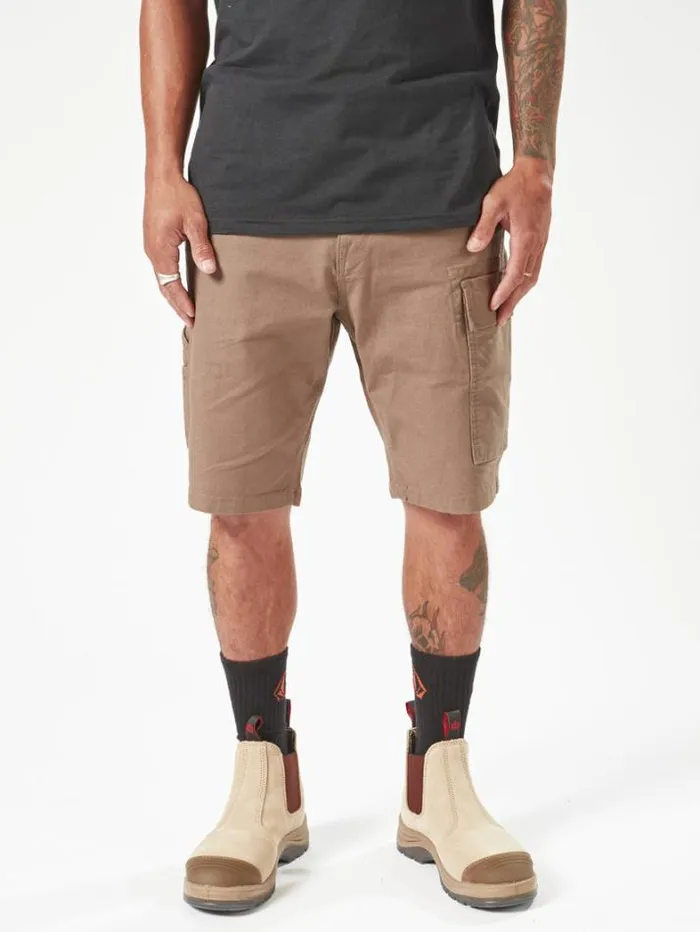 MensWorkwear Shorts Volcom Workwear Caliper Work Shorts 8211 Brindle