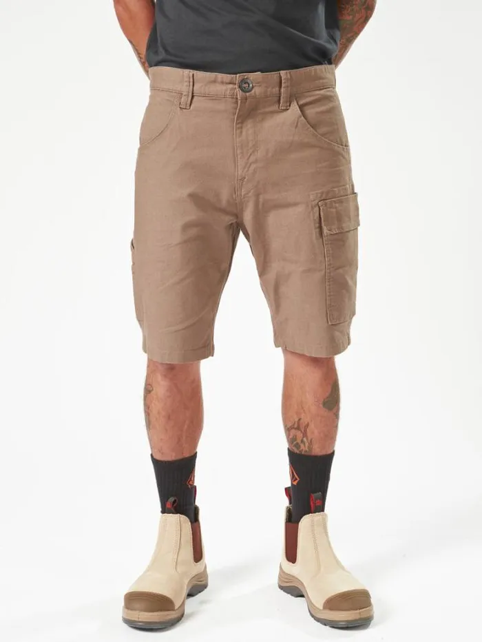 MensWorkwear Shorts Volcom Workwear Caliper Work Shorts 8211 Brindle