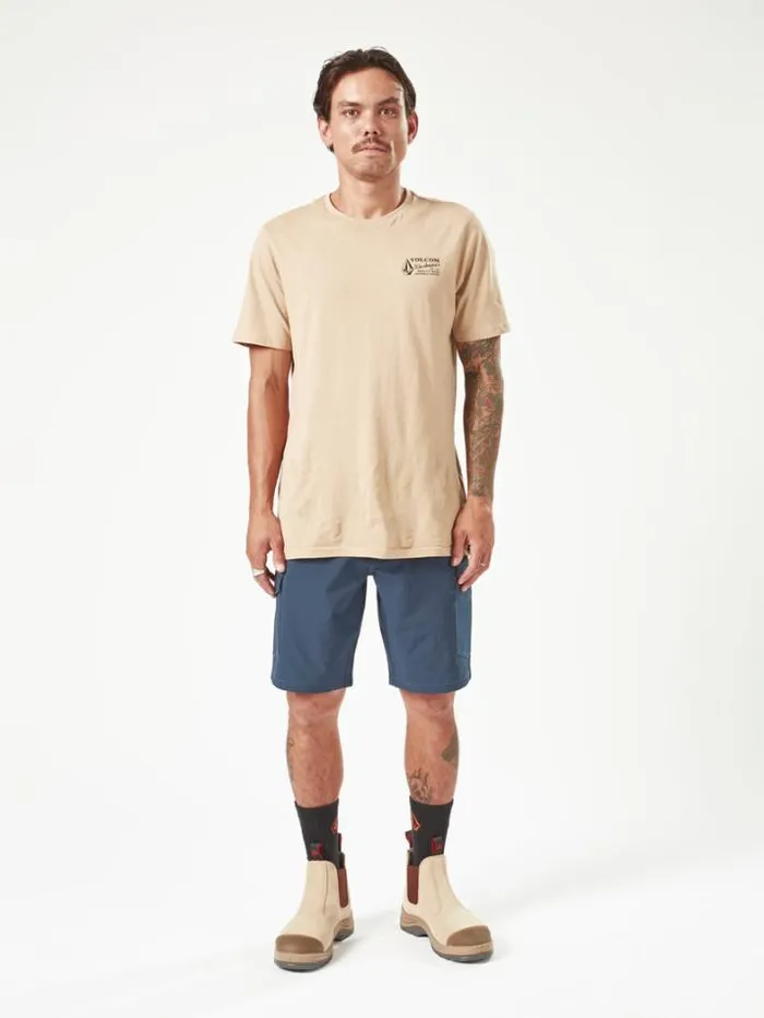 MensWorkwear Shorts Volcom Workwear Slab Hybrid Shorts 8211 Navy