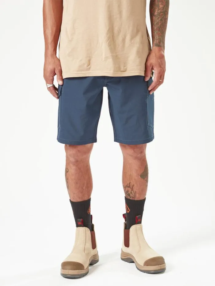 MensWorkwear Shorts Volcom Workwear Slab Hybrid Shorts 8211 Navy