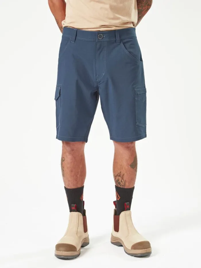 MensWorkwear Shorts Volcom Workwear Slab Hybrid Shorts 8211 Navy