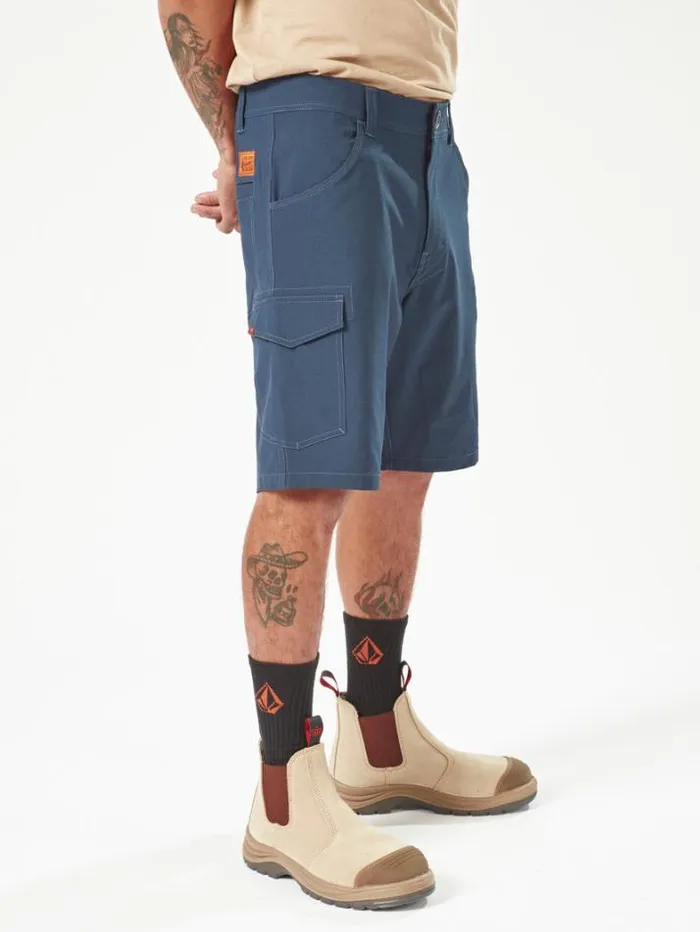 MensWorkwear Shorts Volcom Workwear Slab Hybrid Shorts 8211 Navy