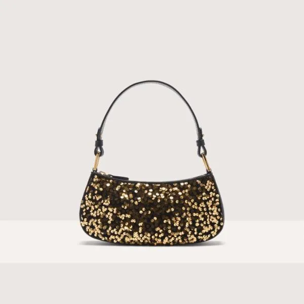 Merveille Paillettes Goldennoir Women Coccinelle Mini Bags