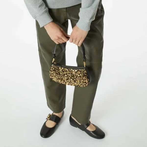 Merveille Paillettes Goldennoir Women Coccinelle Mini Bags Merveille Paillettes Goldennoir Women Coccinelle Mini Bags
