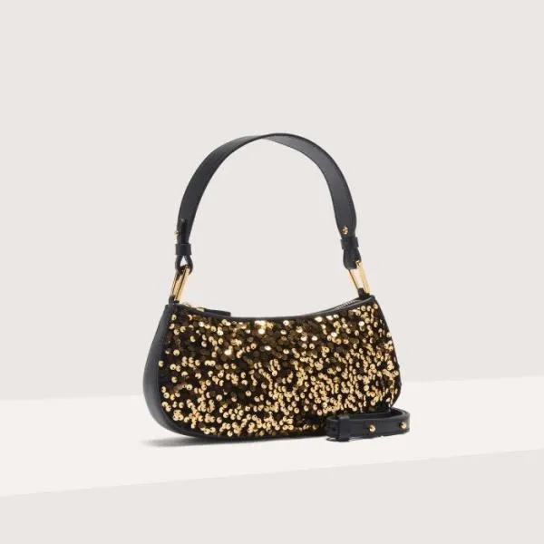 Merveille Paillettes Goldennoir Women Coccinelle Mini Bags Merveille Paillettes Goldennoir Women Coccinelle Mini Bags