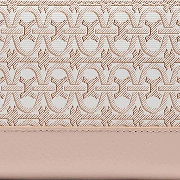 Metallic Coated Monogram Multi Blancorosette Women Coccinelle Wallets and Small Leather Goods Metallic Coated Monogram Multi Blancorosette Women Coccinelle Wallets and Small Leather Goods