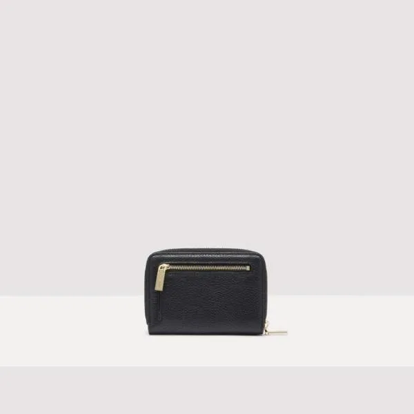 Metallic Soft Noir Women Coccinelle Wallets and Small Leather Goods