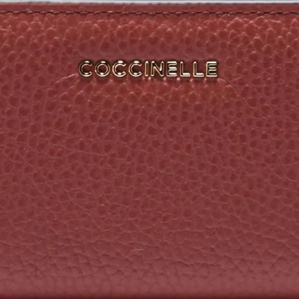 Metallic Tricolor Bragrenarosew Women Coccinelle Wallets and Small Leather Goods Metallic Tricolor Bragrenarosew Women Coccinelle Wallets and Small Leather Goods