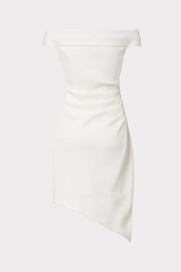 Milly Ally Cocktail Dress Ecru Women Dresses